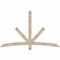 Ekena Millwork Alberta Smooth Timber Gable Bracket, Douglas Fir, 72"W x 45"H x 3 1/2"D x 3 1/2"F, 15/12 Pitch GBW072X45X0404ALB00SDF - alternate 1